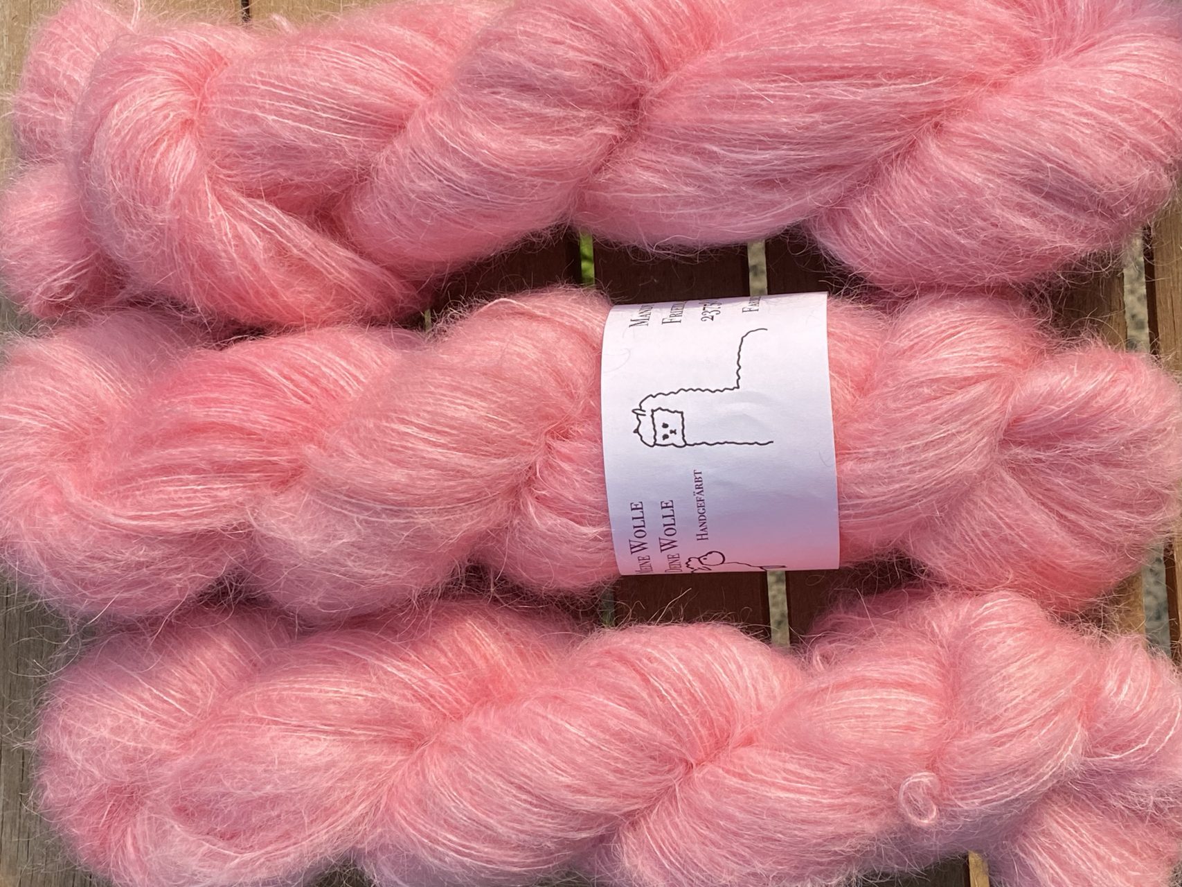 Federleicht Baby Suri|Seide 50g - semi solid - Babyrose – Bild 3