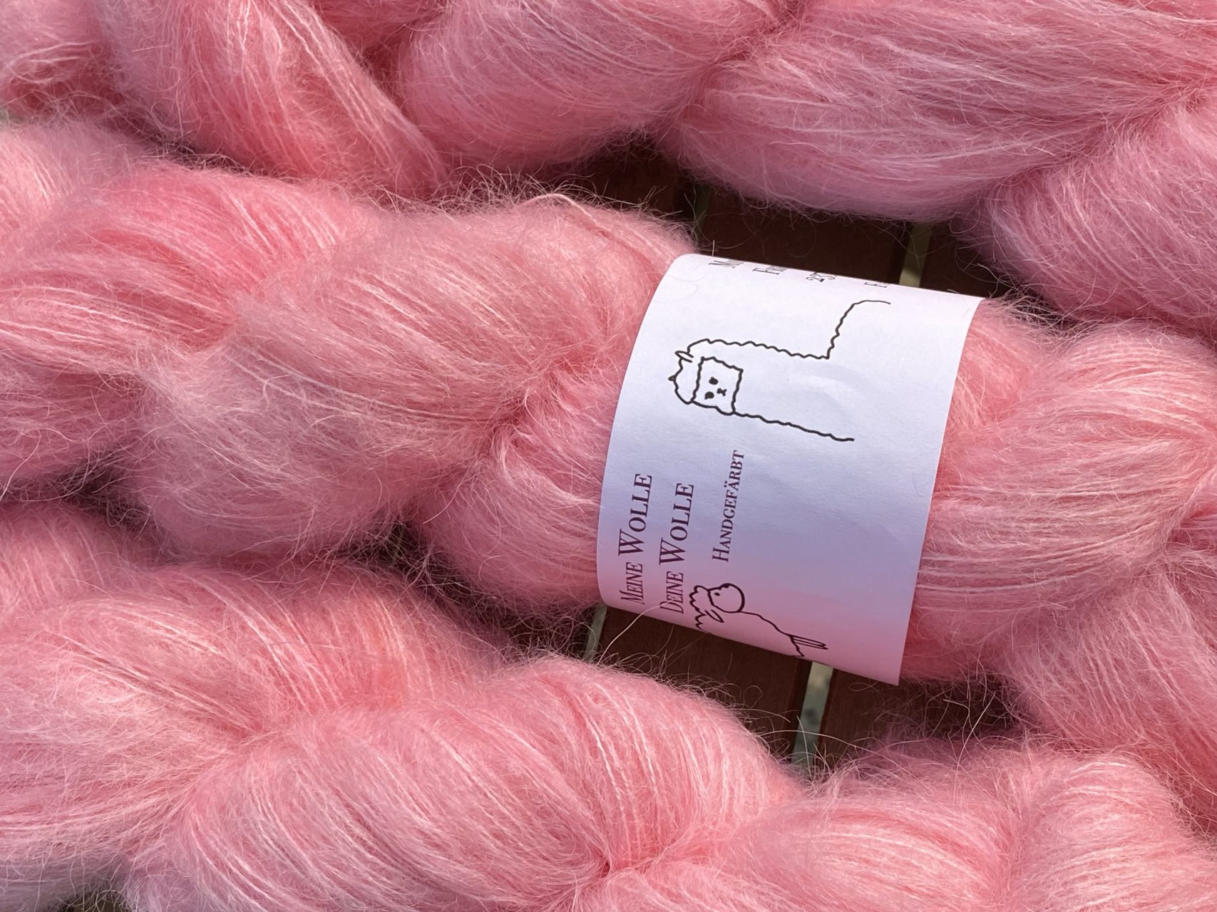 Federleicht Baby Suri|Seide 50g - semi solid - Babyrose – Bild 4