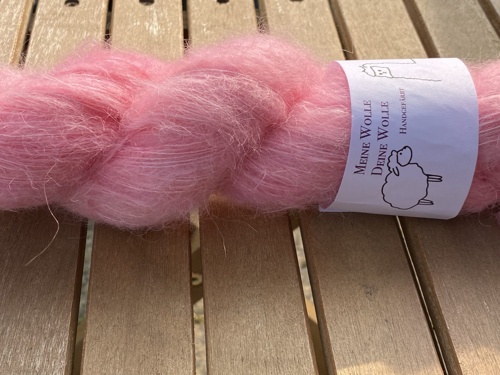 Federleicht Baby Suri|Seide 50g - semi solid - Babyrose – Bild 2