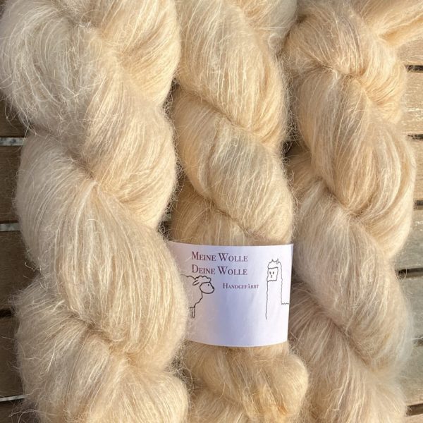 Federleicht Baby Suri|Seide 50g - semi solid - Creamy