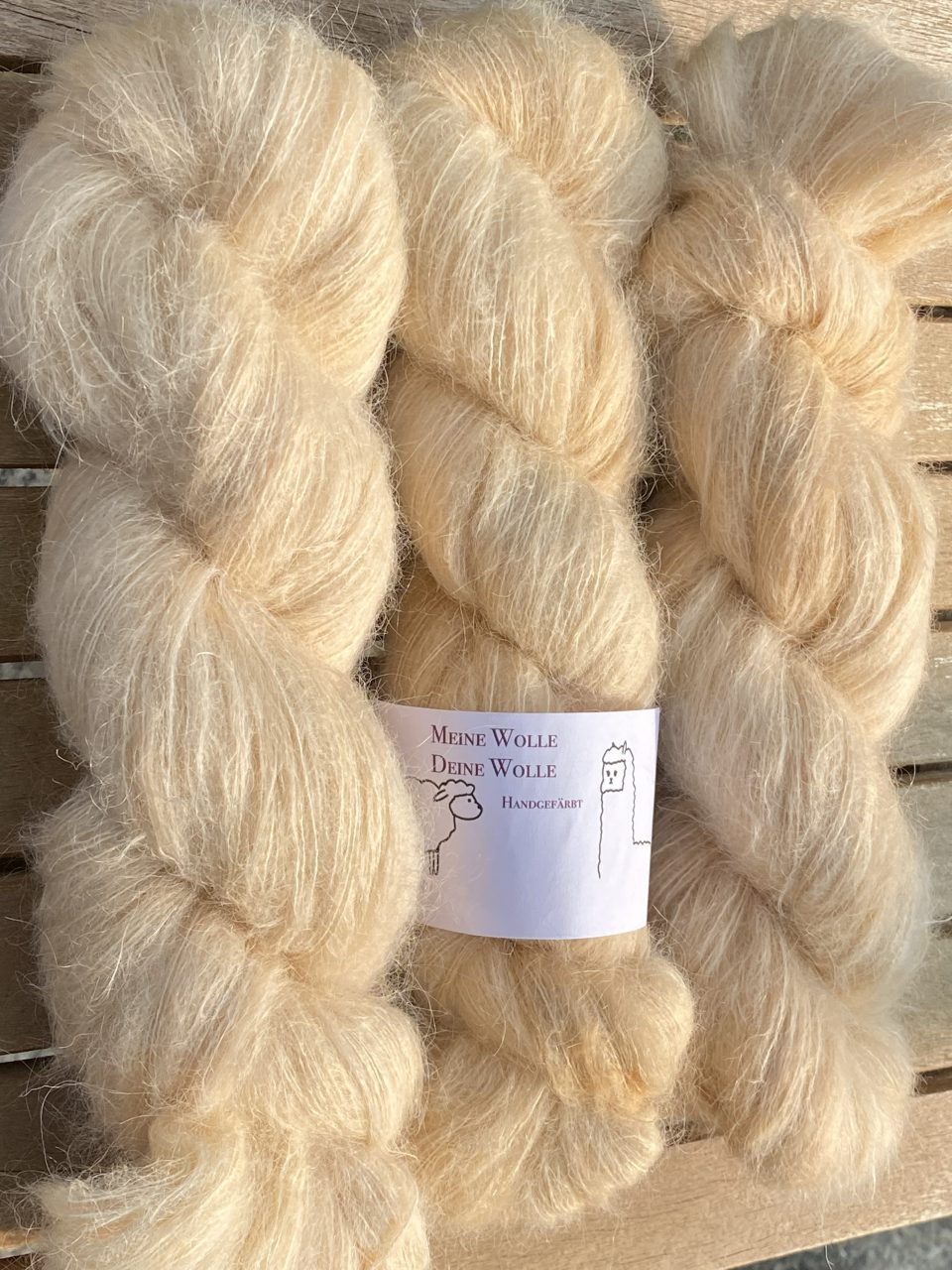 Federleicht Baby Suri|Seide 50g - semi solid - Creamy