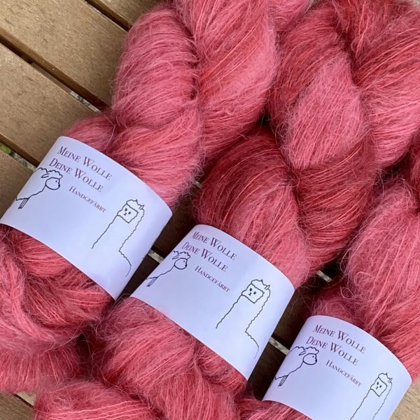 Federleicht Baby Suri|Seide 50g - semi solid - Flamenco