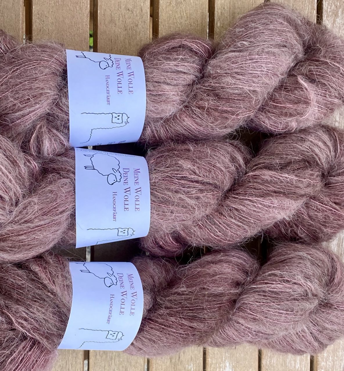 Federleicht Baby Suri|Seide 50g - semi solid - Warm Chocolate – Bild 2