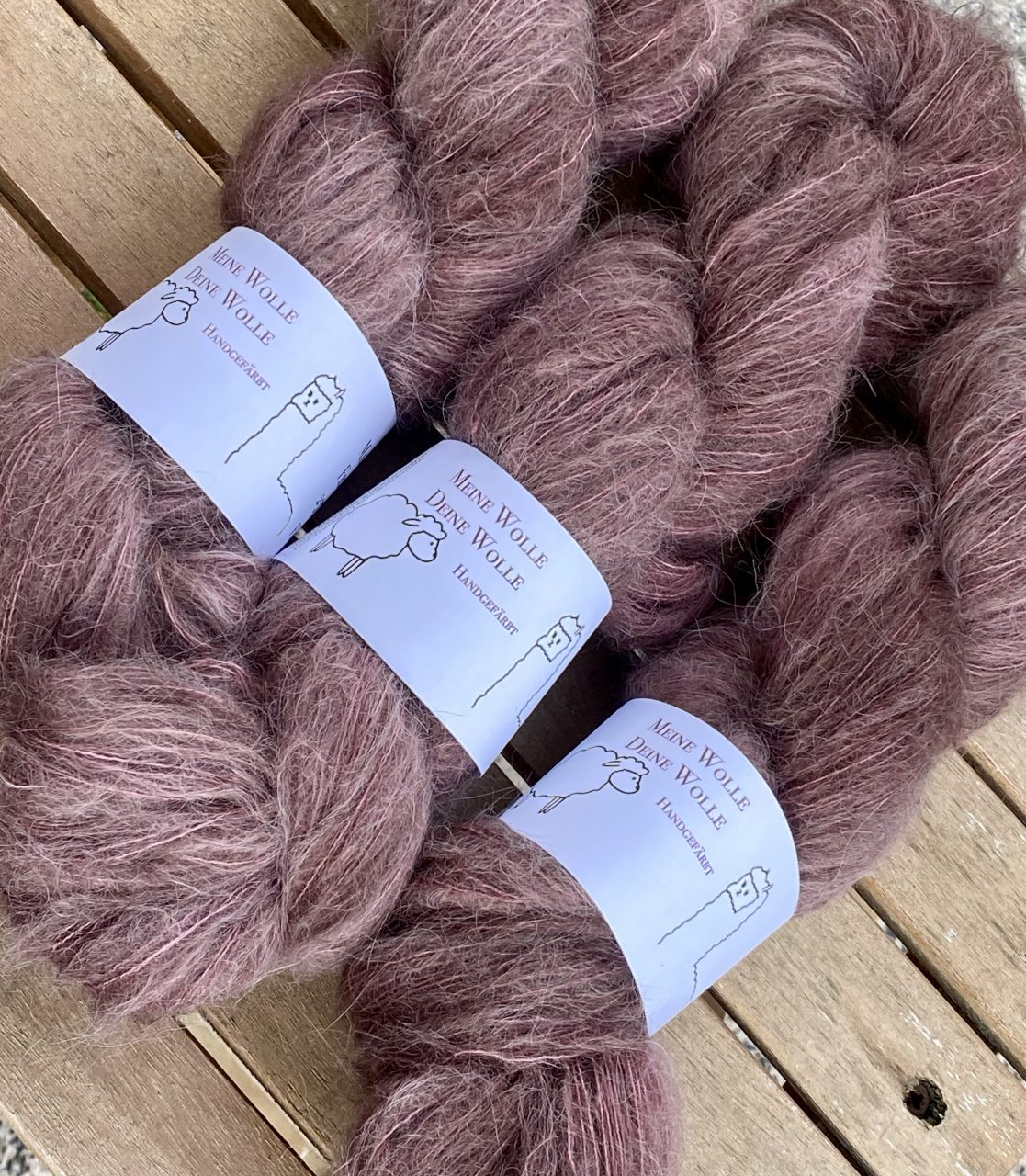 Federleicht Baby Suri|Seide 50g - semi solid - Warm Chocolate – Bild 3