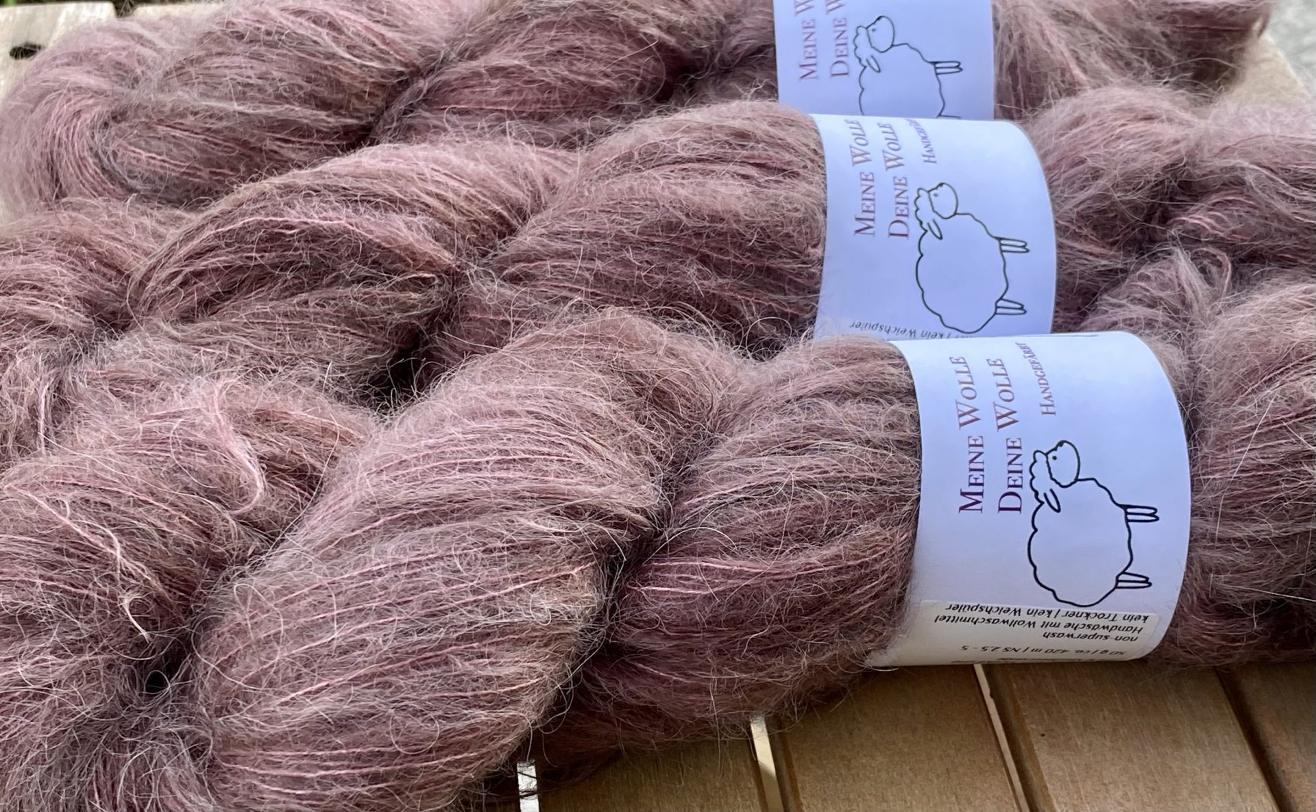 Federleicht Baby Suri|Seide 50g - semi solid - Warm Chocolate – Bild 4