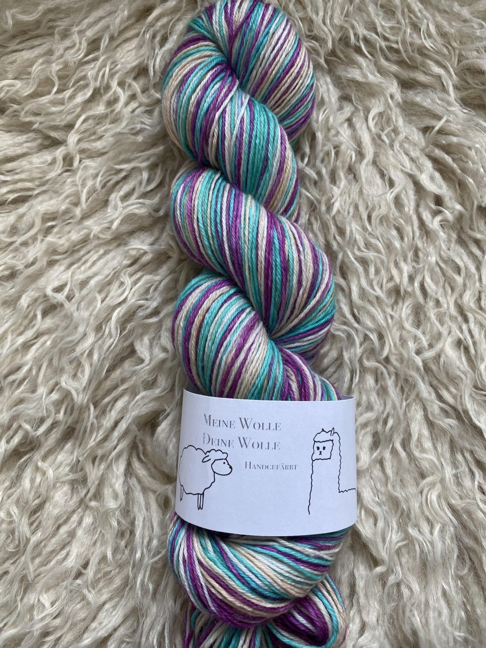 4-fach Sockenwolle fine - Mini Stripe 04 – Bild 3