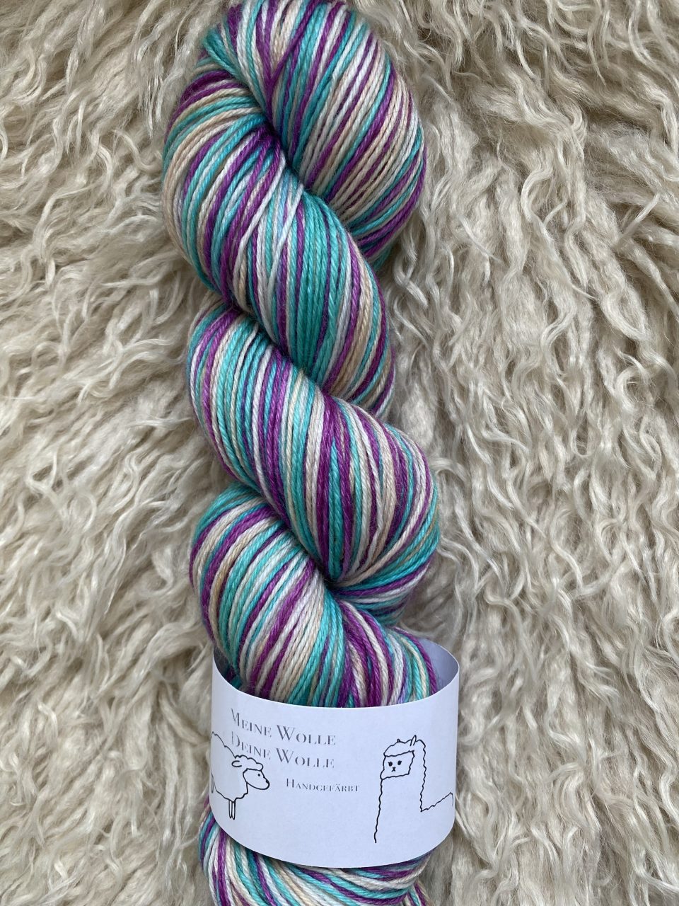 4-fach Sockenwolle fine - Mini Stripe 04