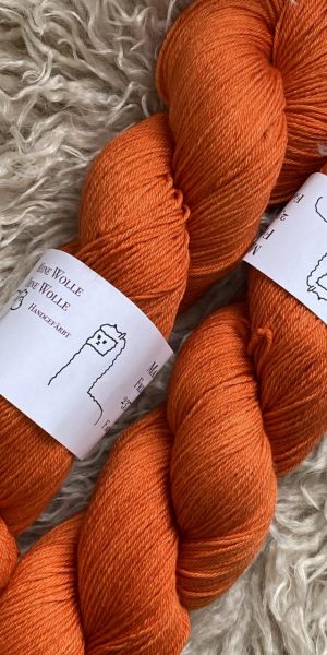 MerinoRoyalSeide - semi solid - Tangerine