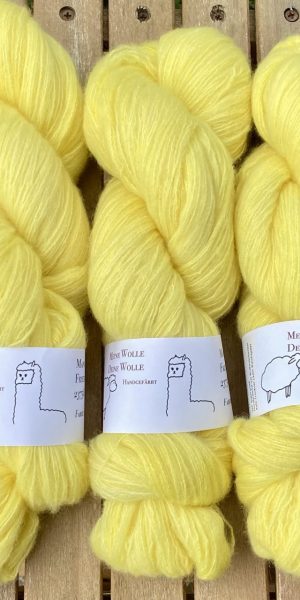 Kuschelwolke Merino|Seide|Kaschmir 50g - semi solid - Citrus Sorbet