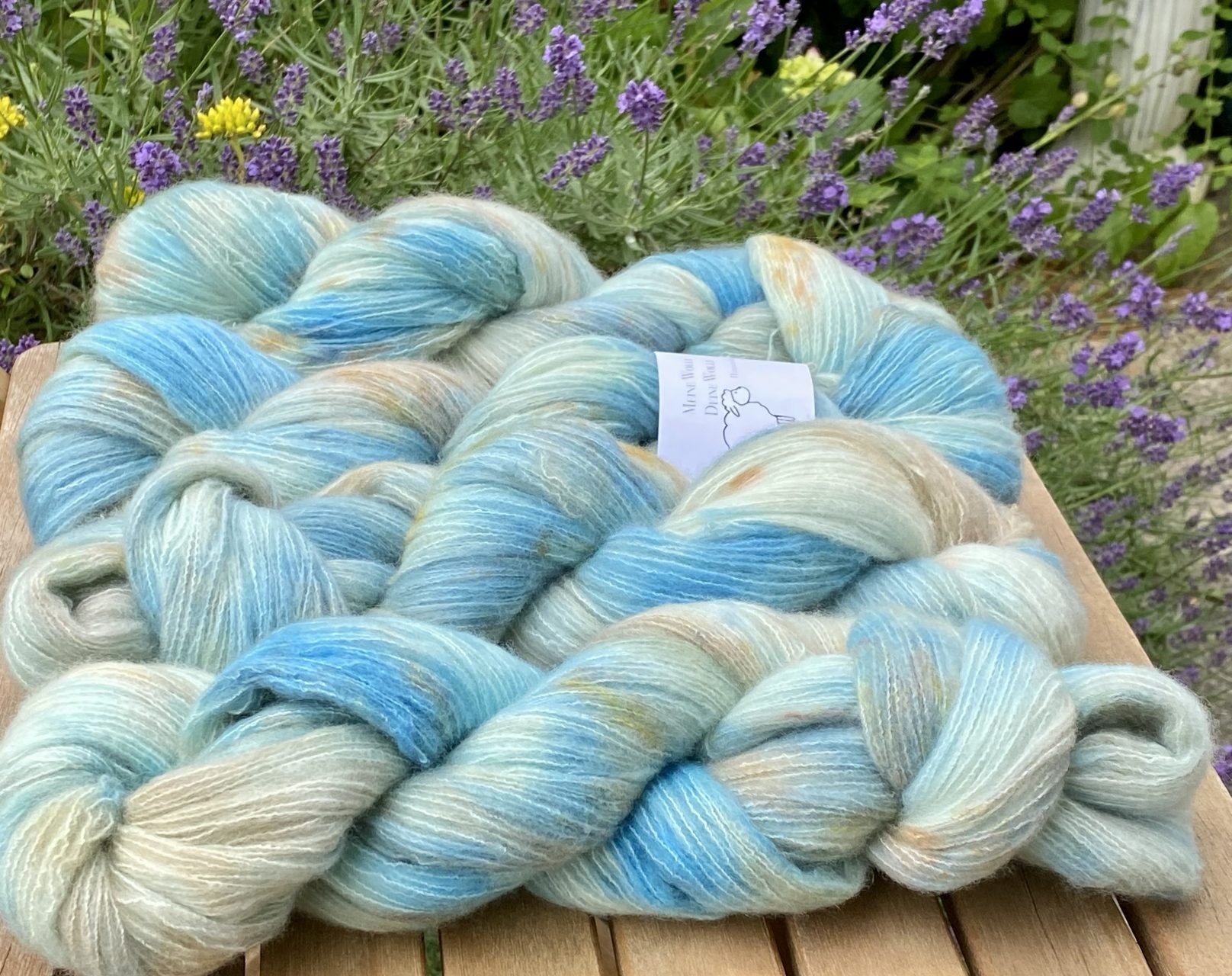 Kuschelwolke Merino|Seide|Kaschmir 50g - Beachday – Bild 4