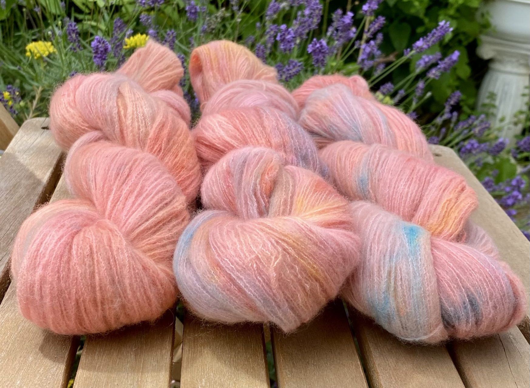 Kuschelwolke Merino|Seide|Kaschmir 50g - Peach Horizon – Bild 2