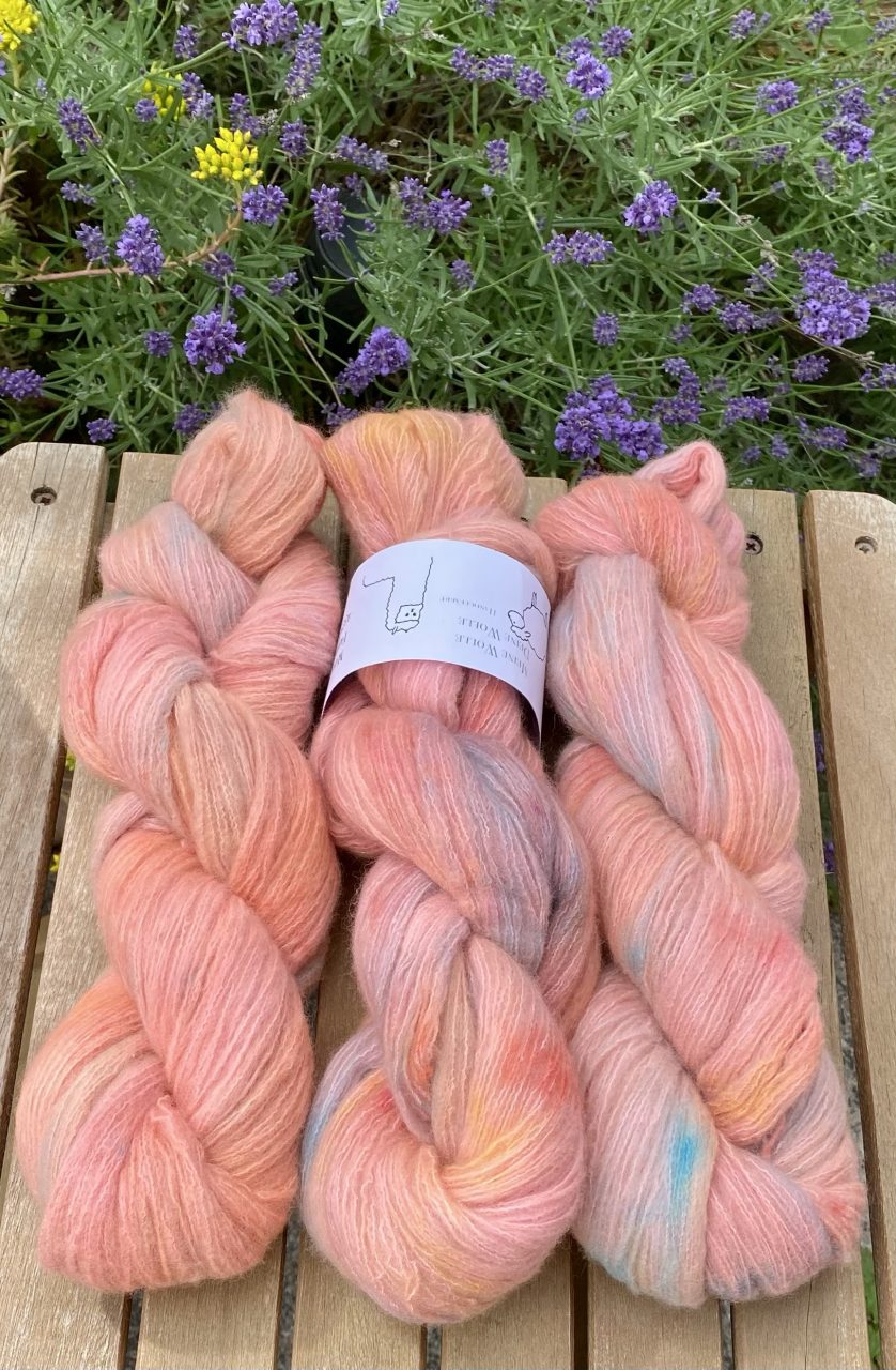 Kuschelwolke Merino|Seide|Kaschmir 50g - Peach Horizon – Bild 3