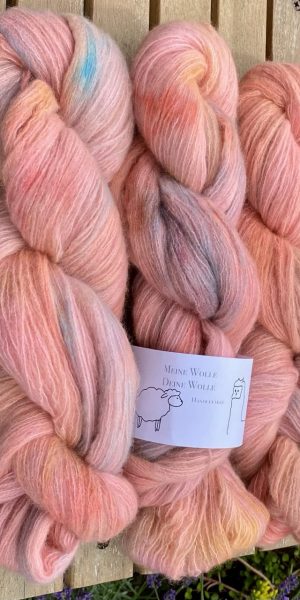 Kuschelwolke Merino|Seide|Kaschmir 50g - Peach Horizon