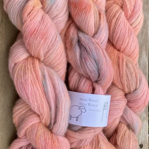 Kuschelwolke Merino|Seide|Kaschmir 50g - Peach Horizon