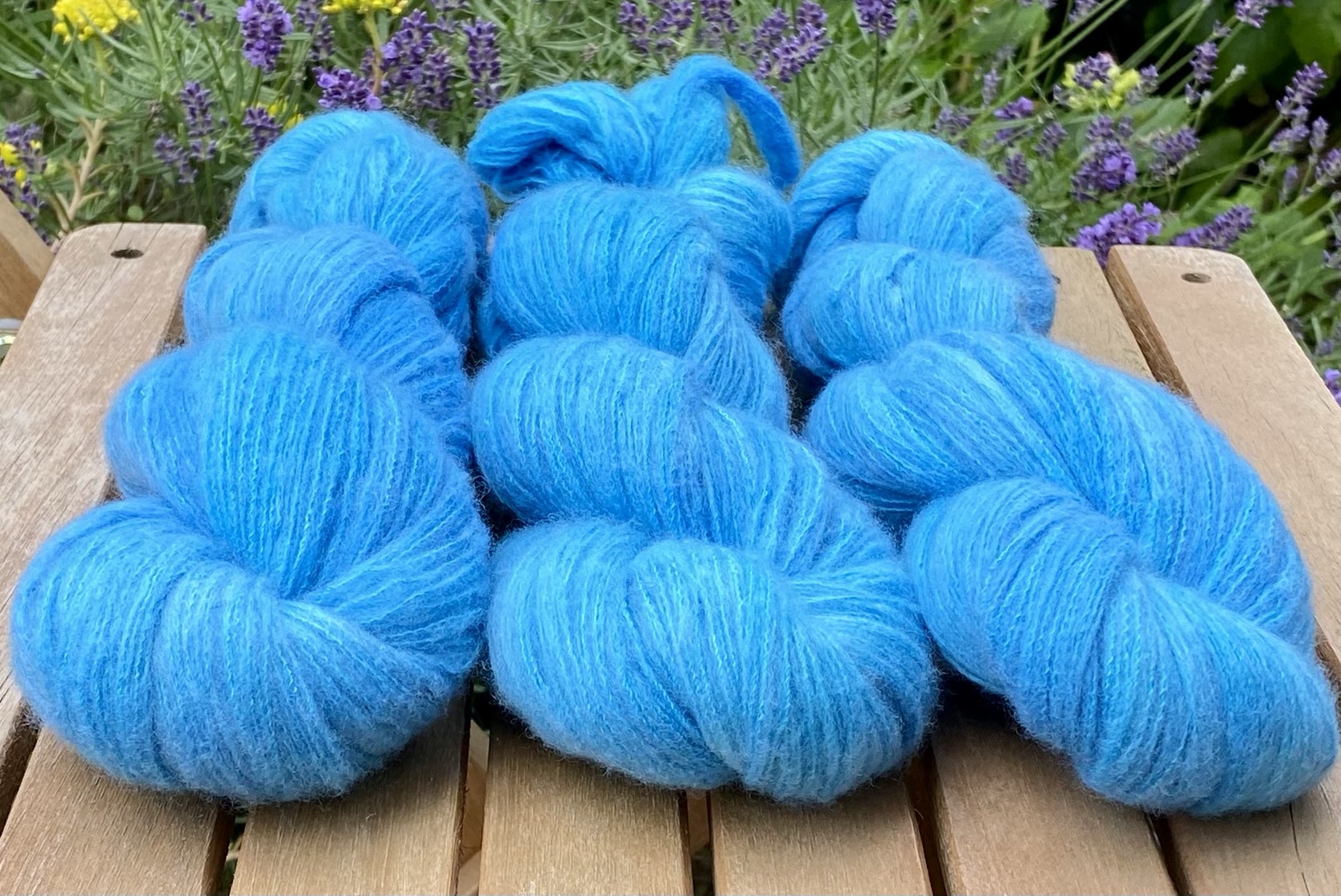Kuschelwolke Merino|Seide|Kaschmir 50g - semi solid - Swimmingpool
