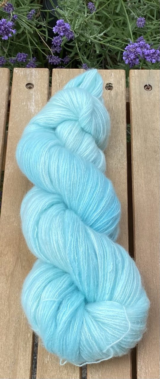 Kuschelwolke Merino|Seide|Kaschmir 50g - semi solid - Lagoon Breeze – Bild 3