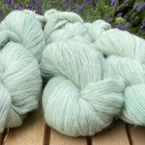 Kuschelwolke Merino|Seide|Kaschmir 50g - semi solid - Mint Cloud