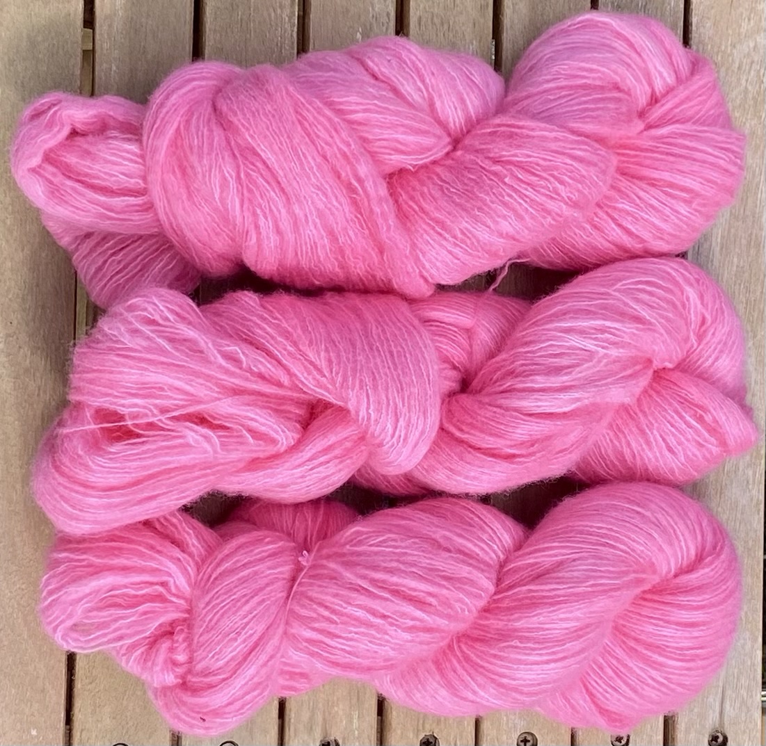Kuschelwolke Merino|Seide|Kaschmir 50g - semi solid - Sweetheart Pink – Bild 2