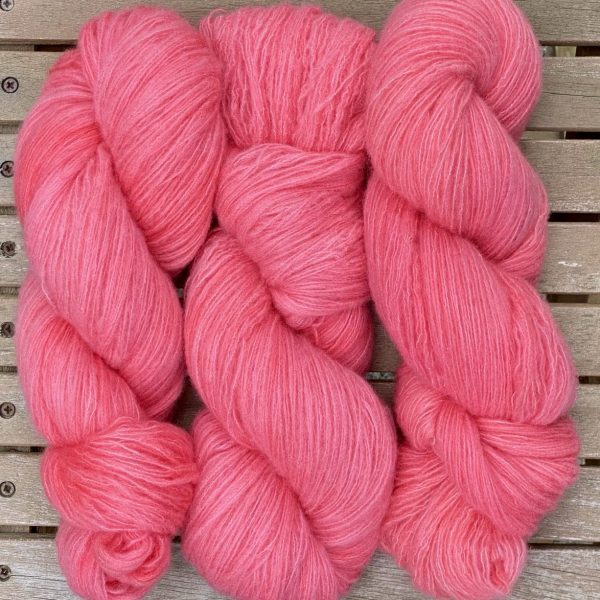 Kuschelwolke Merino|Seide|Kaschmir 50g - semi solid - Tropical Melon