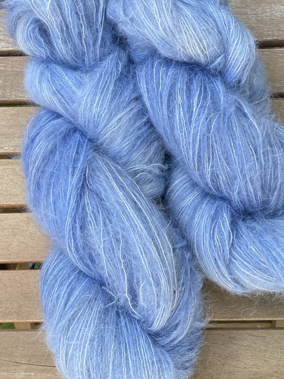 Federleicht Baby Suri|Seide 50g - semi solid - Snow over Fjords – Bild 2