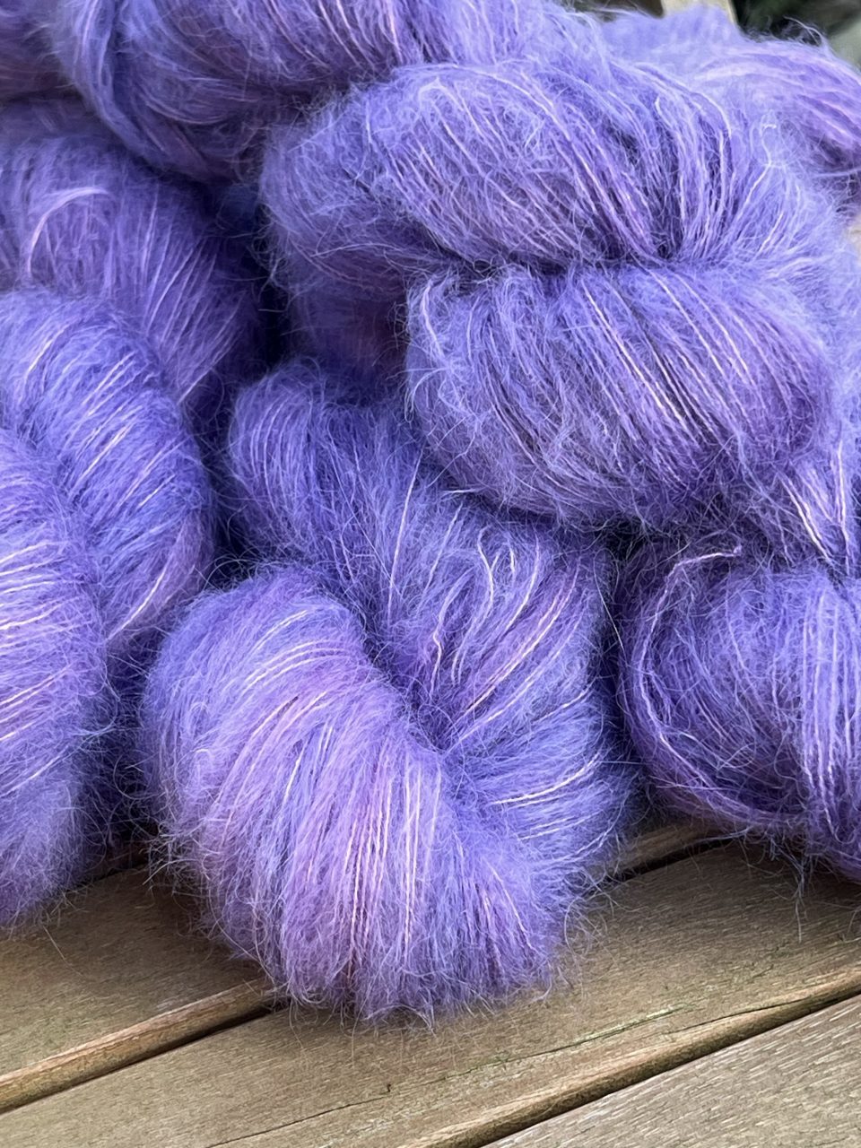 Federleicht Baby Suri|Seide 50g - semi solid - Lavendel Lore – Bild 3
