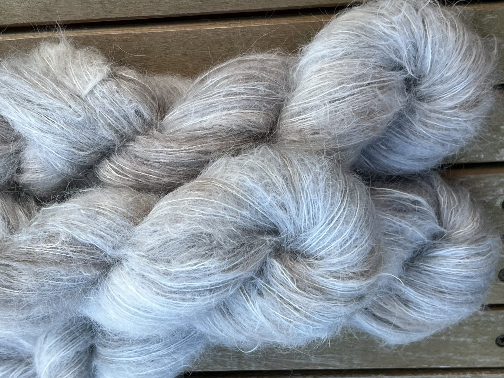 Federleicht Baby Suri|Seide 50g - Frosted – Bild 4