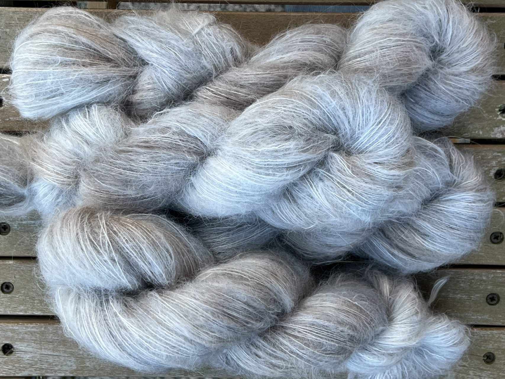 Federleicht Baby Suri|Seide 50g - Frosted – Bild 5