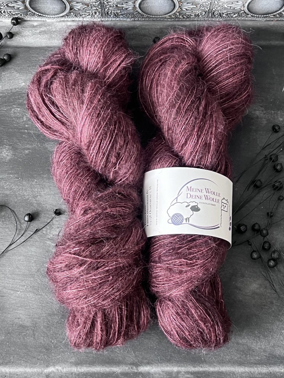 Federleicht Baby Suri|Seide 50g - semi solid - Mahagoni