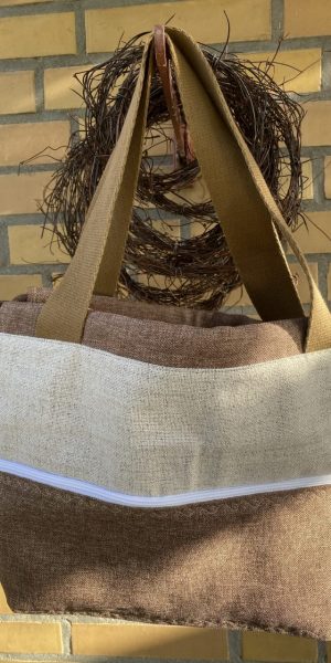 Projektasche Creme - Braun