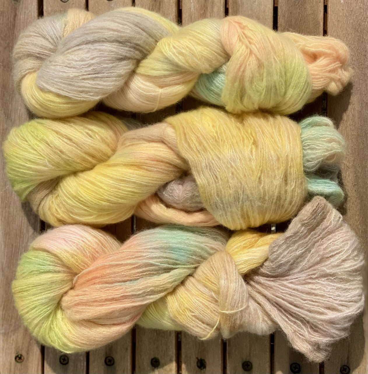 Kuschelwolke Merino|Seide|Kaschmir 50g - Soft Sunrise – Bild 2