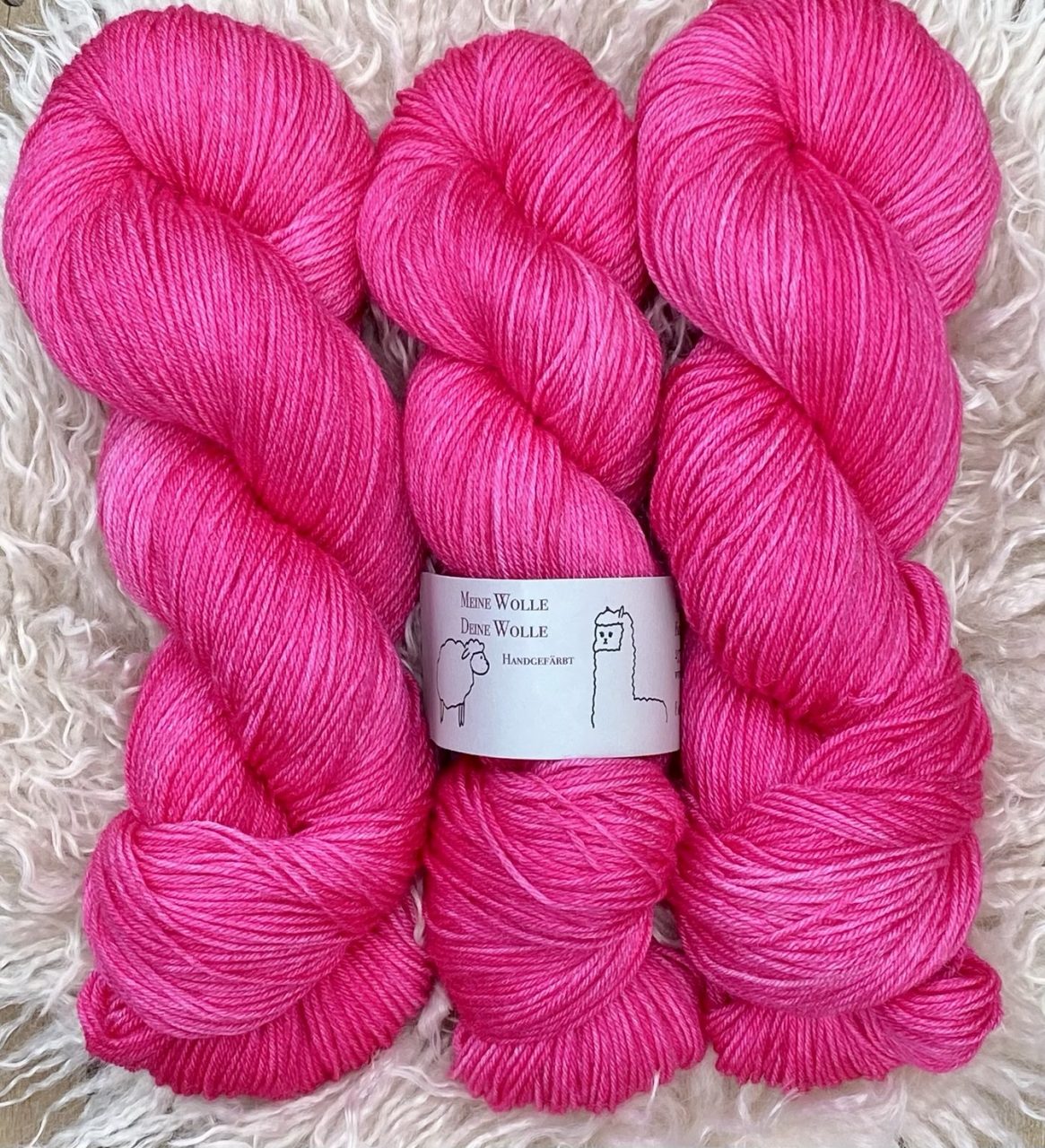 MerinoSeide 70/30 - semi solid - Pink Fusion