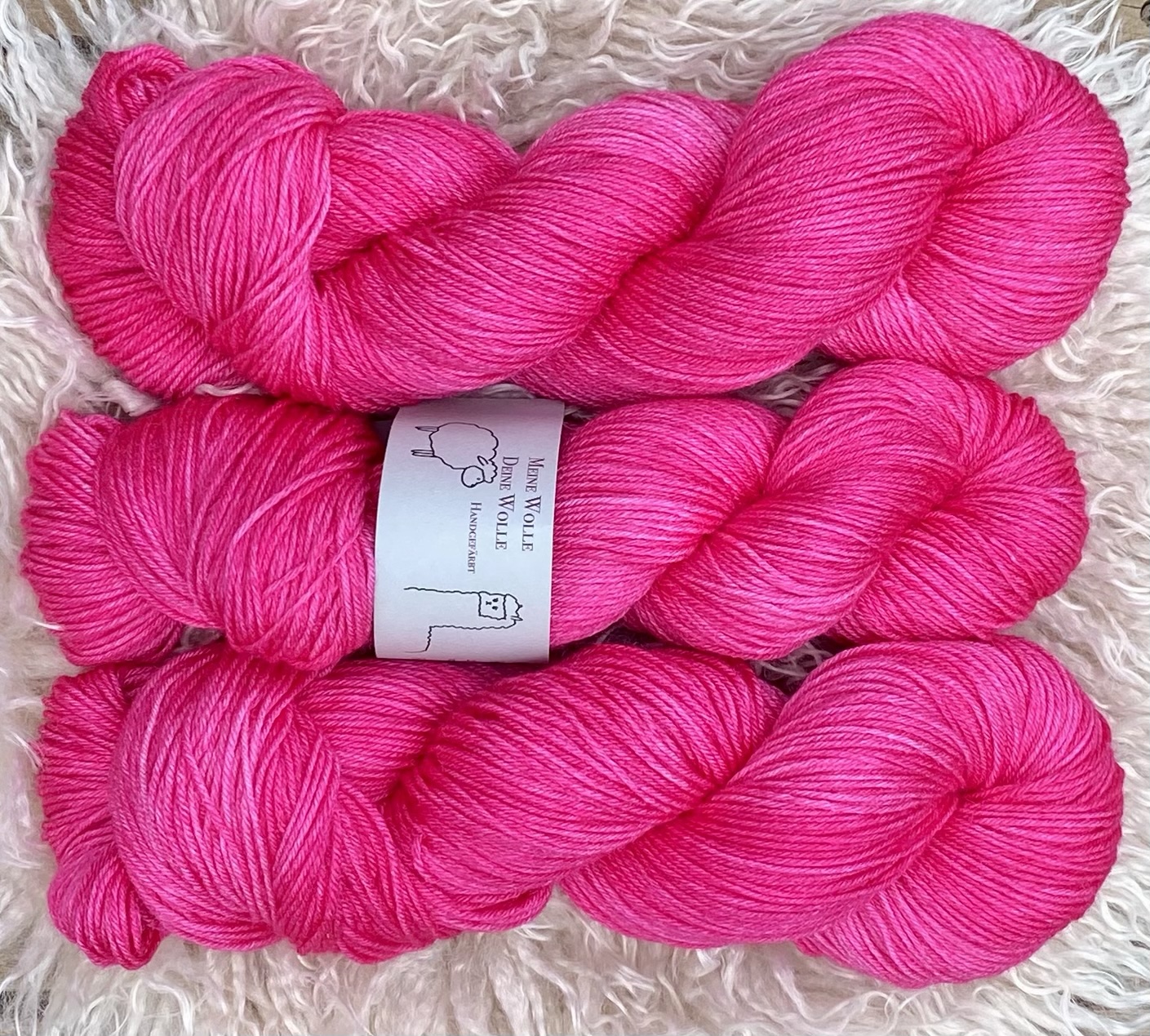 MerinoSeide 70/30 - semi solid - Pink Fusion – Bild 3