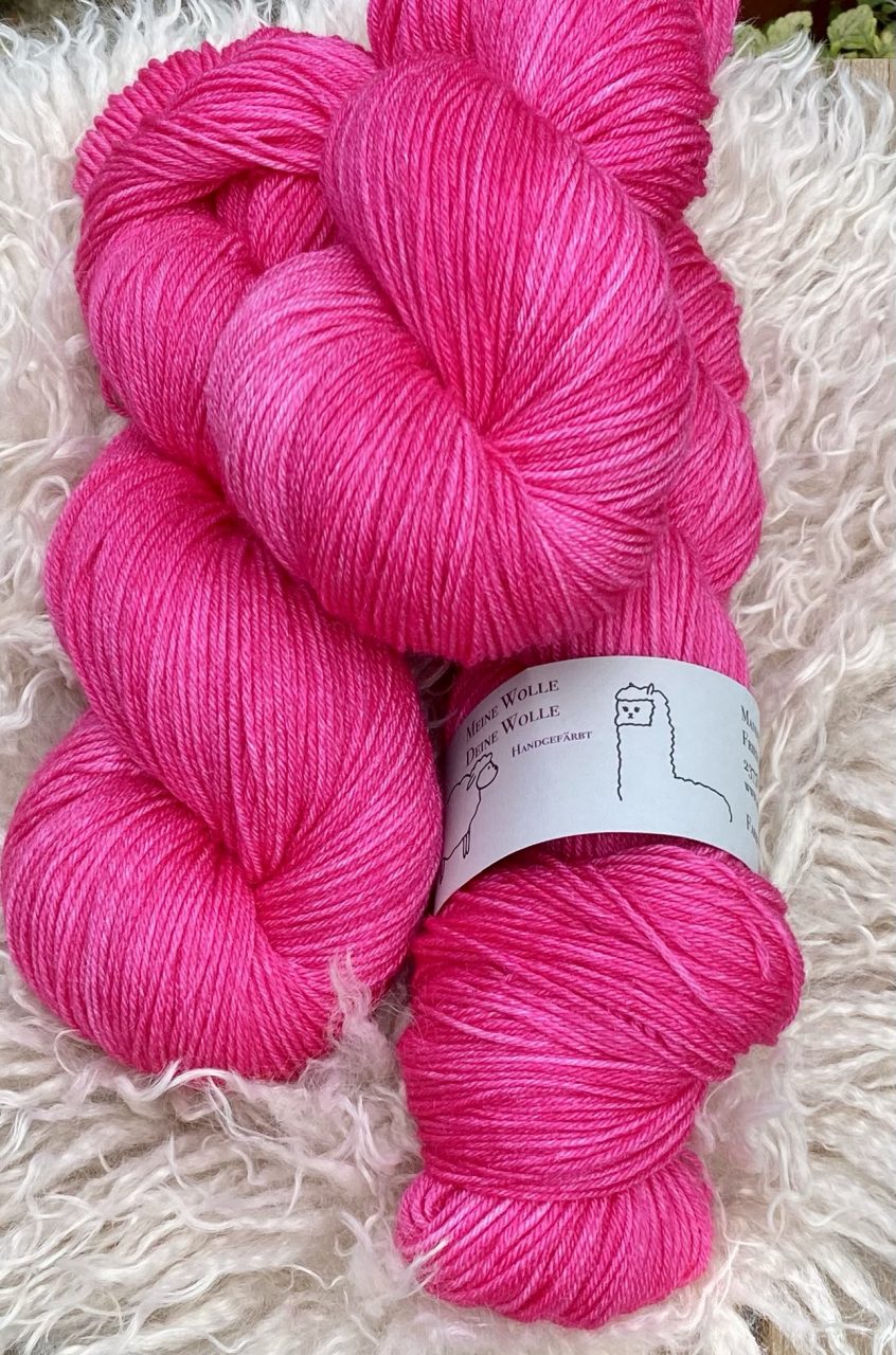 MerinoSeide 70/30 - semi solid - Pink Fusion – Bild 2