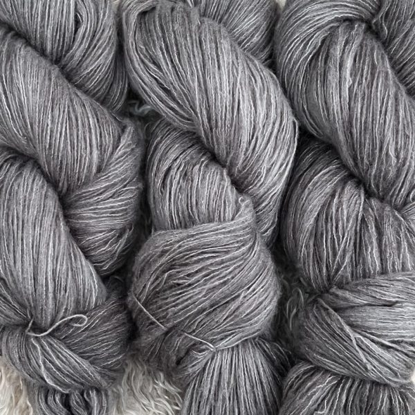 Kuschelwolke Merino|Seide|Kaschmir 50g - semi solid - Steel