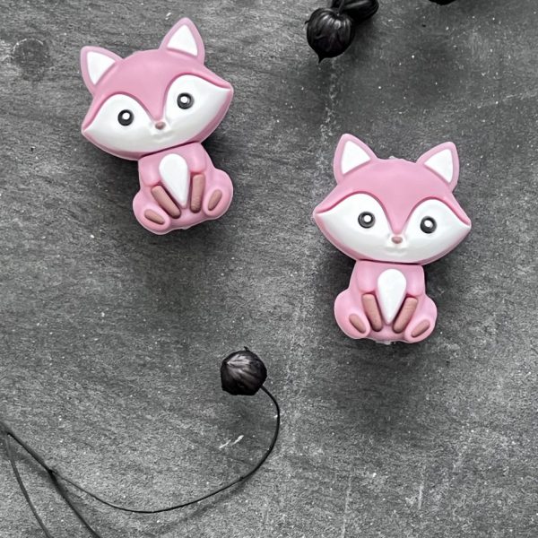 Maschen-/Nadel-Stopper - 1 Set mit 2 Stoppern - Fuchs