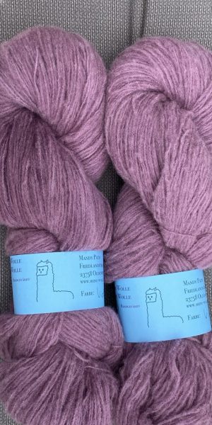 Kuschelwolke Merino|Seide|Kaschmir 50g - semi solid - Violet Plum