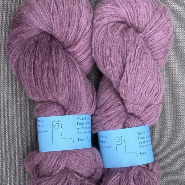 Kuschelwolke Merino|Seide|Kaschmir 50g - semi solid - Violet Plum