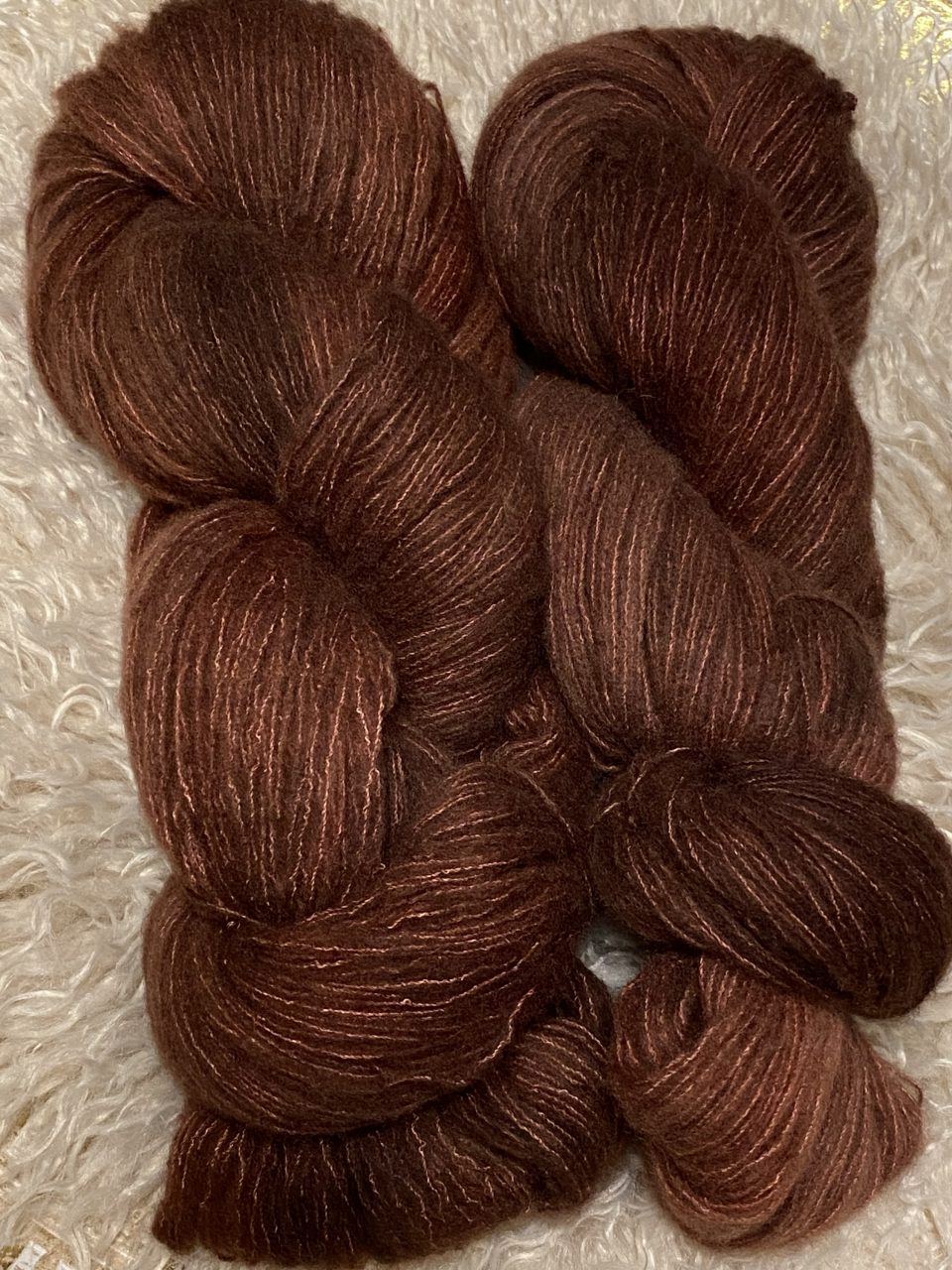 Kuschelwolke Merino|Seide|Kaschmir 50g - semi solid - Chestnut