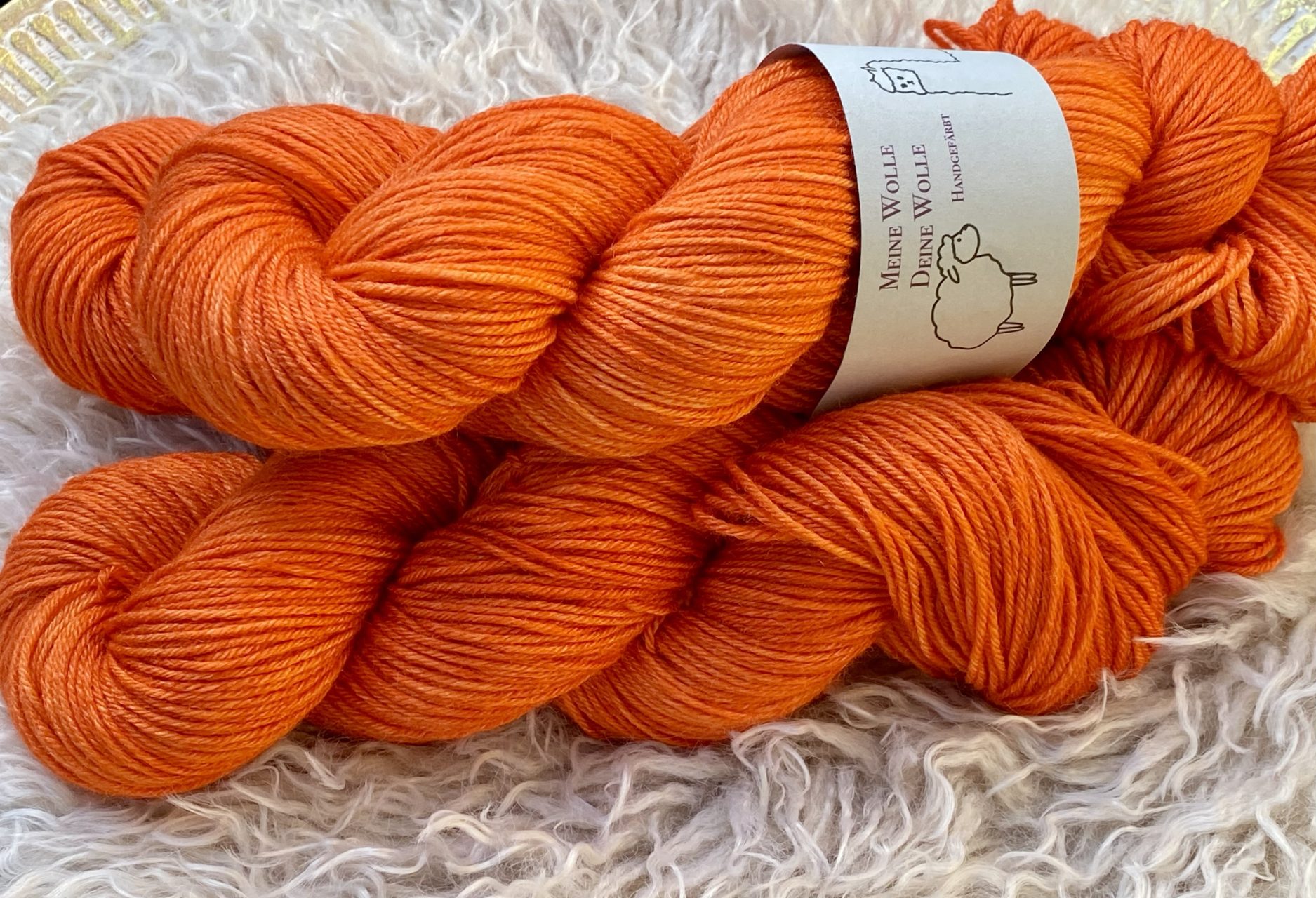 MerinoSeide 70/30 - semi solid - Tangerine – Bild 2