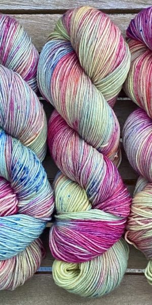 4-fach Sockenwolle fine - Verdigris Garden