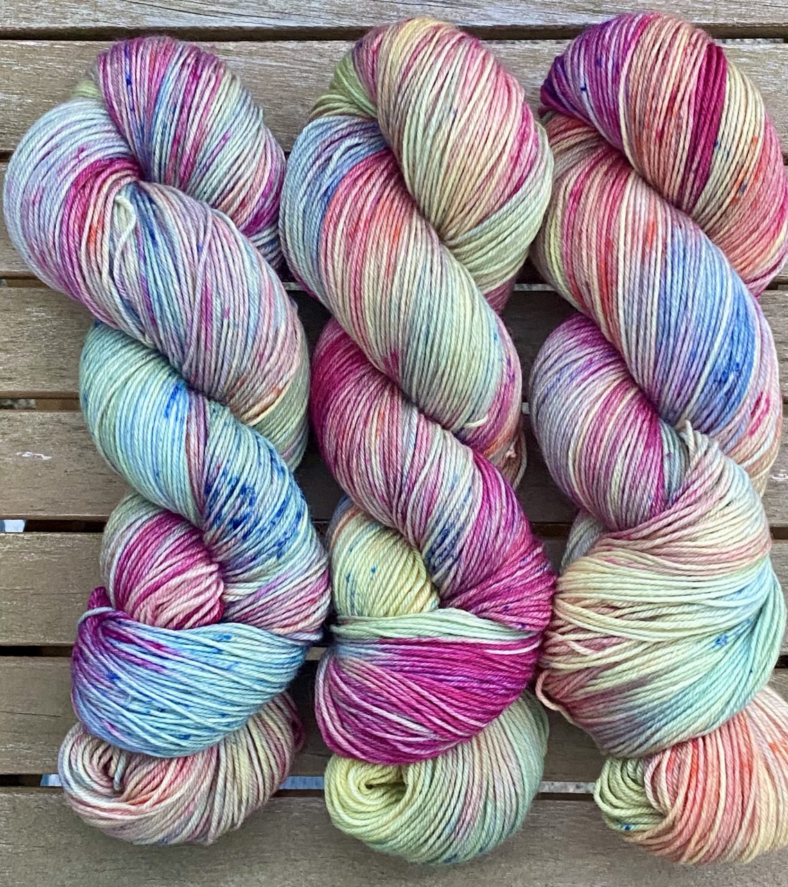 4-fach Sockenwolle fine - Verdigris Garden