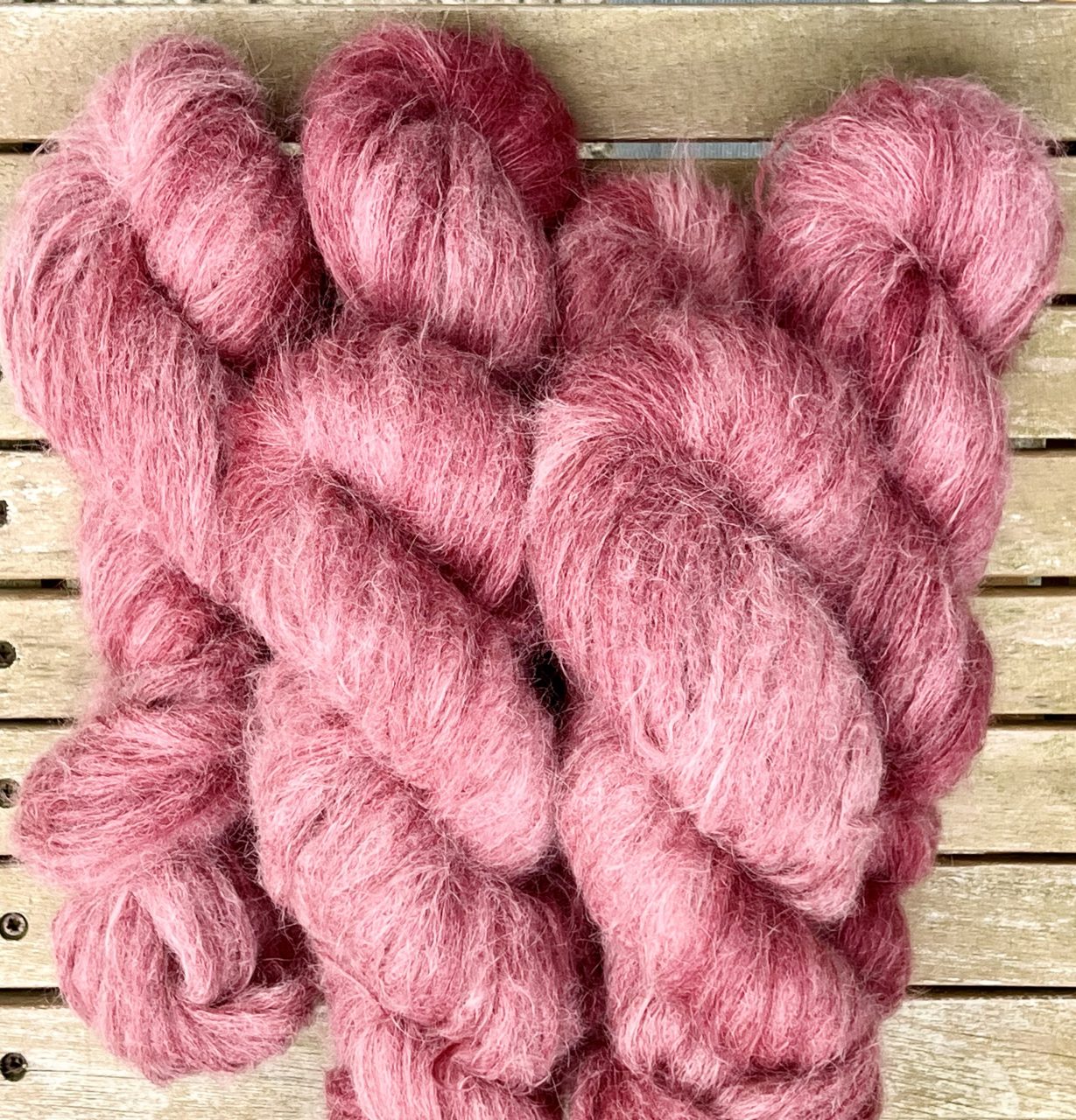 Federleicht Baby Suri|Seide 50g - semi solid - Wine – Bild 3