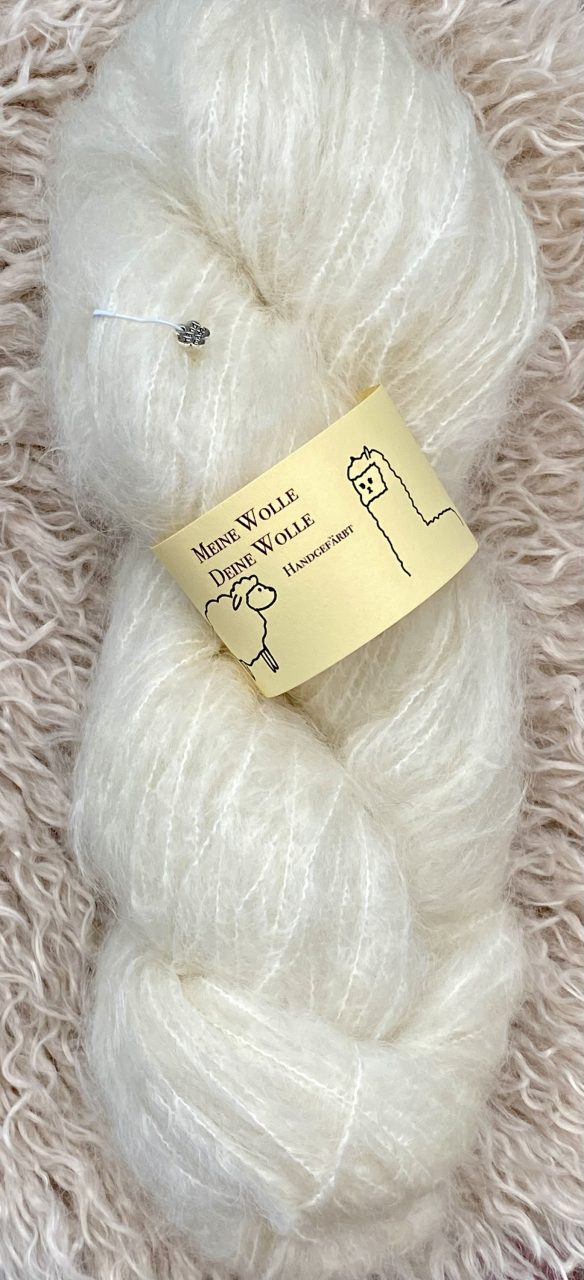 Wolluminös Mohair - Natural