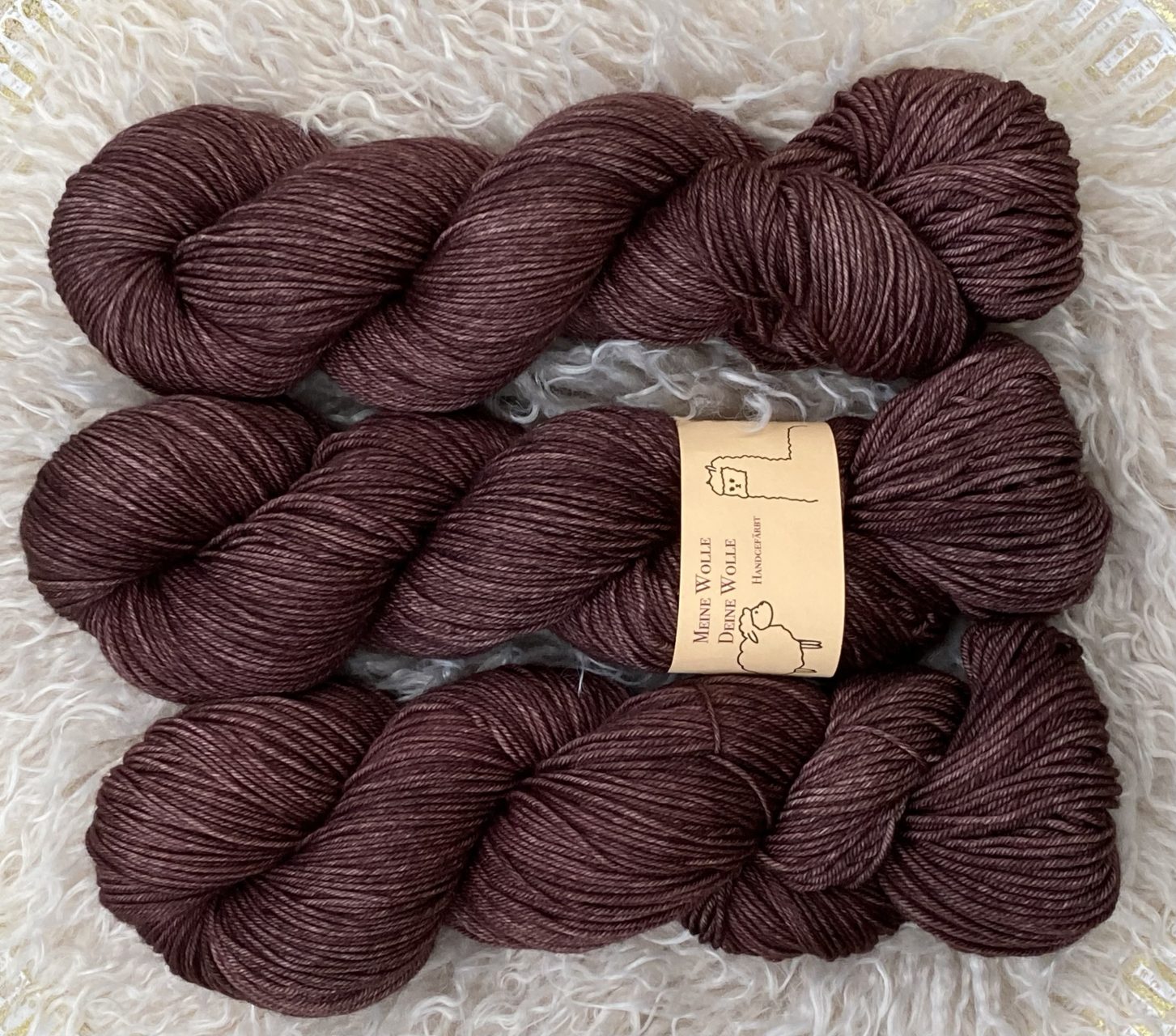 Merino 16 Micron - semi solid - Warm Chocolate – Bild 3