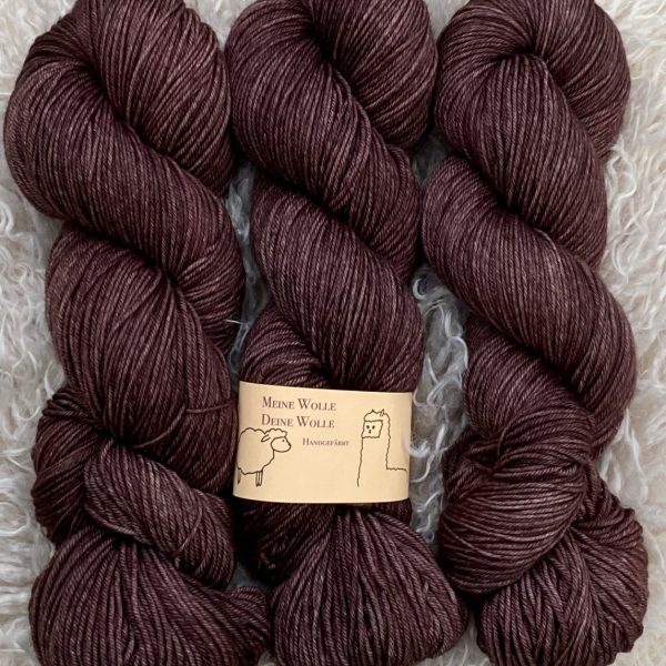 Merino 16 Micron - semi solid - Warm Chocolate