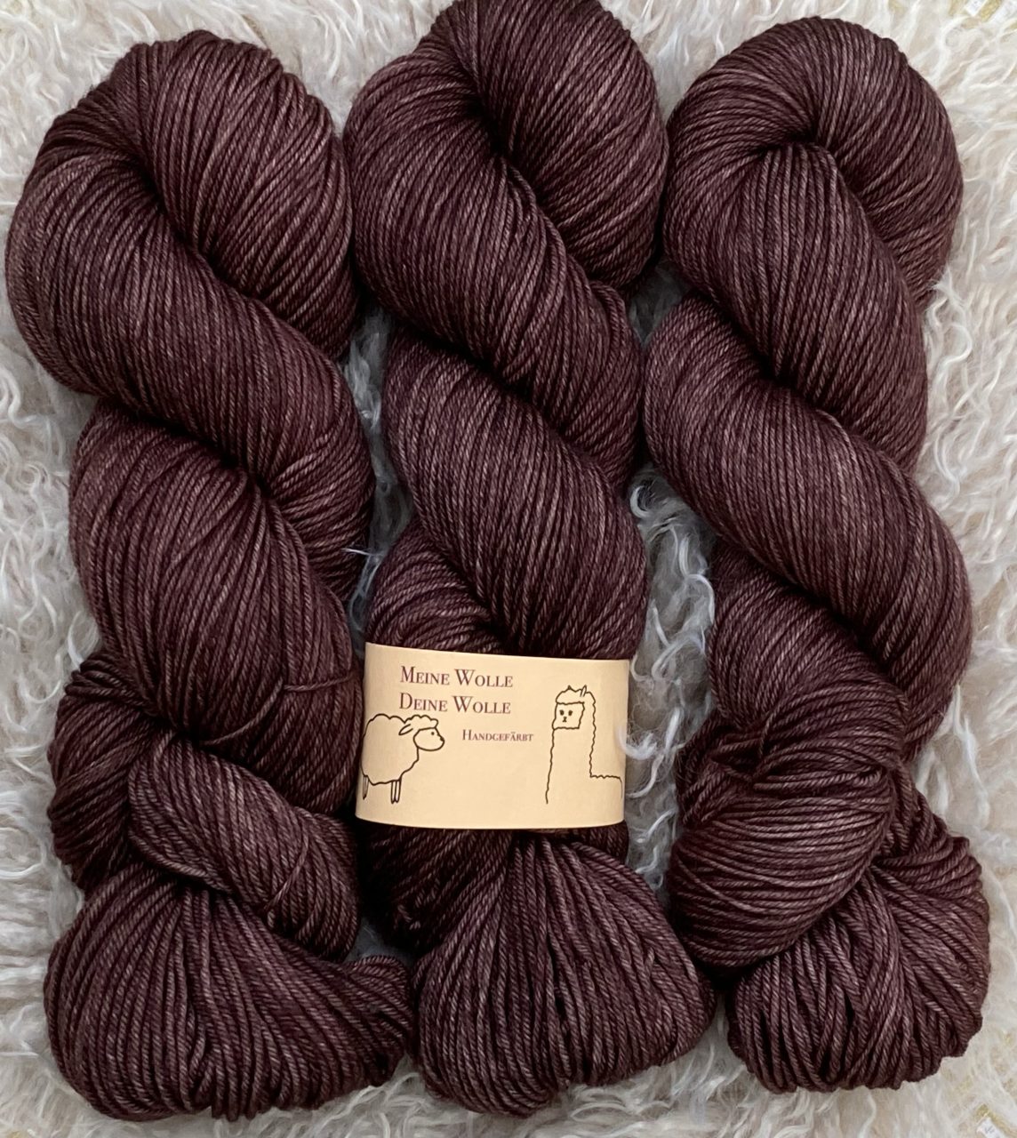 Merino 16 Micron - semi solid - Warm Chocolate