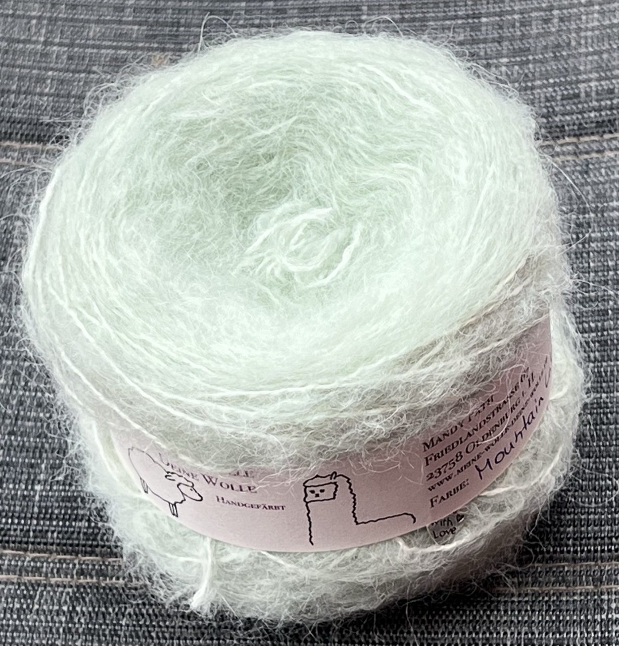 Fluffy Alpaka Baby Suri|Seide 50g - semi solid - Mountain Lake