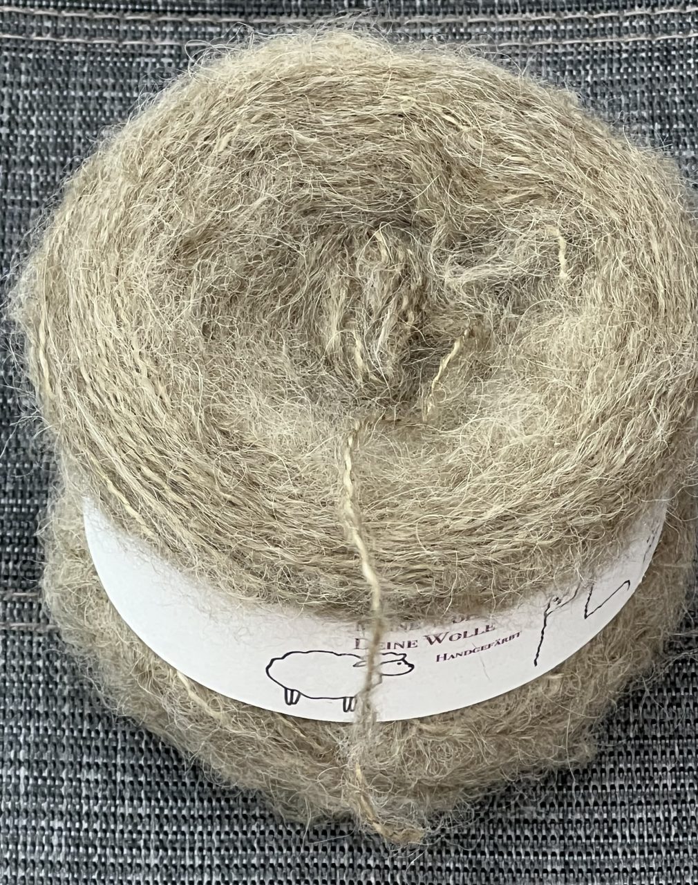 Fluffy Alpaka Baby Suri|Seide 50g - semi solid - Military