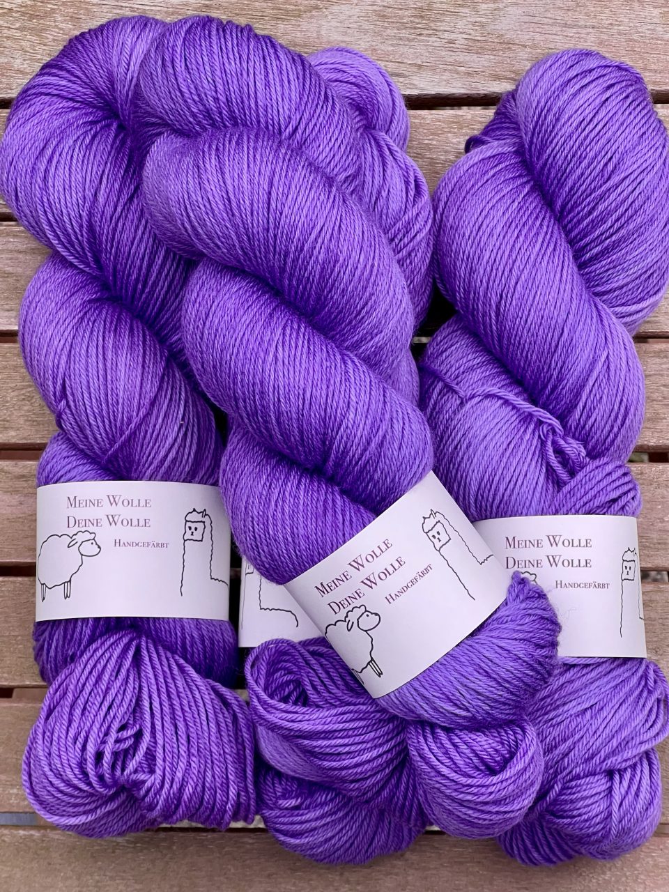 4-fach Sockenwolle extra fein - semi solid - Lavendula