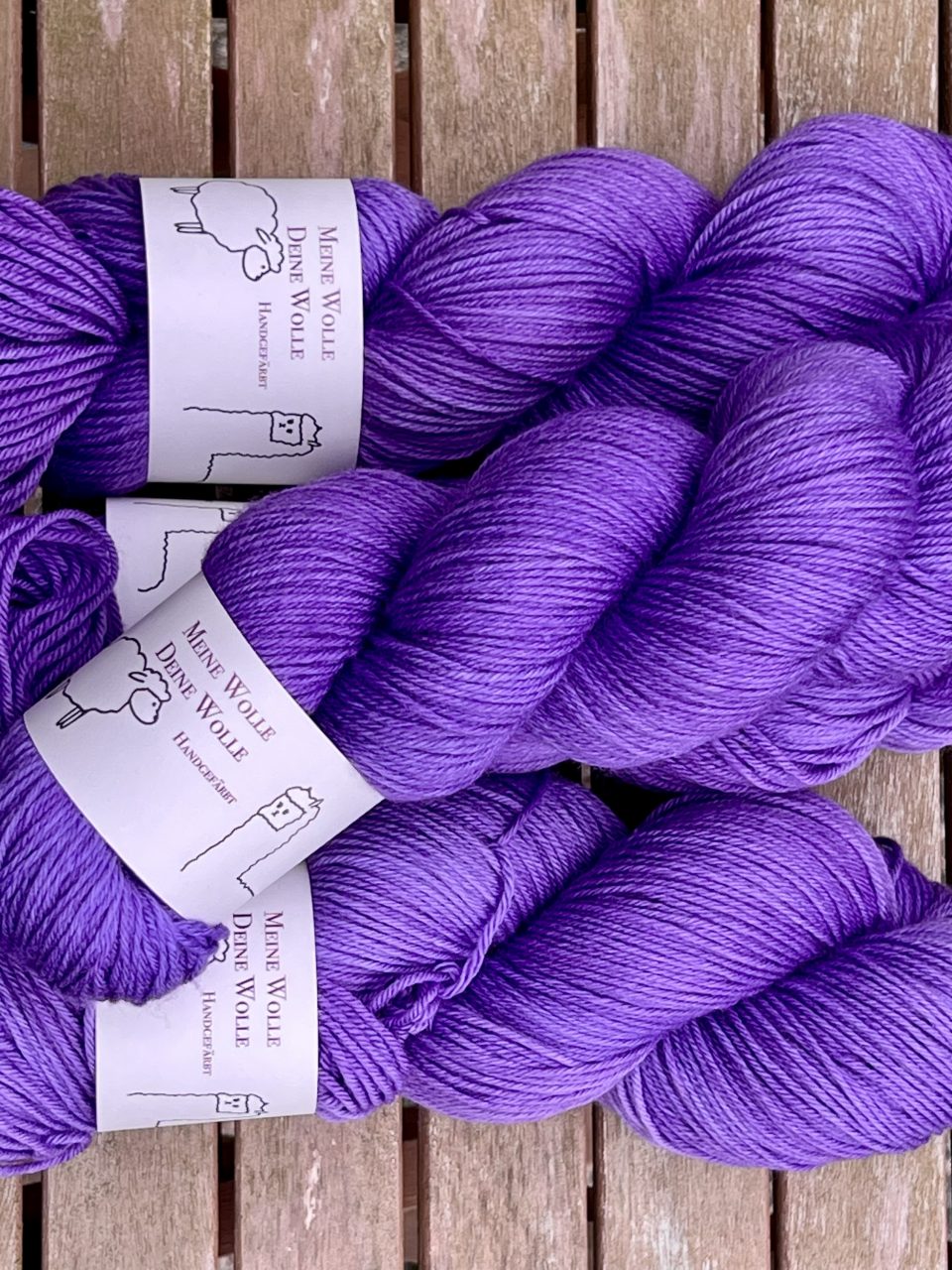 4-fach Sockenwolle extra fein - semi solid - Lavendula – Bild 3